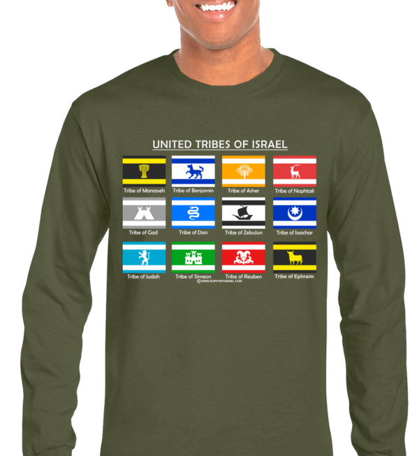 Twelve United Tribes of Israel Long Sleeve T-Shirt - Image 4