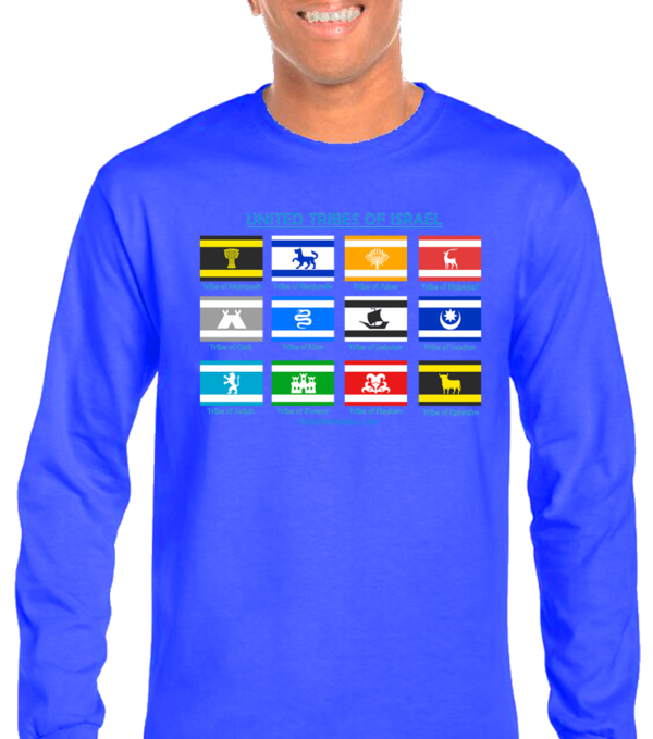 Twelve United Tribes of Israel Long Sleeve T-Shirt - Image 3