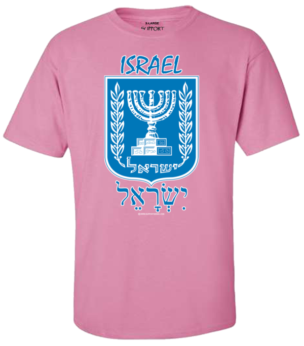 Israel Emblem English And Hebrew T-Shirt