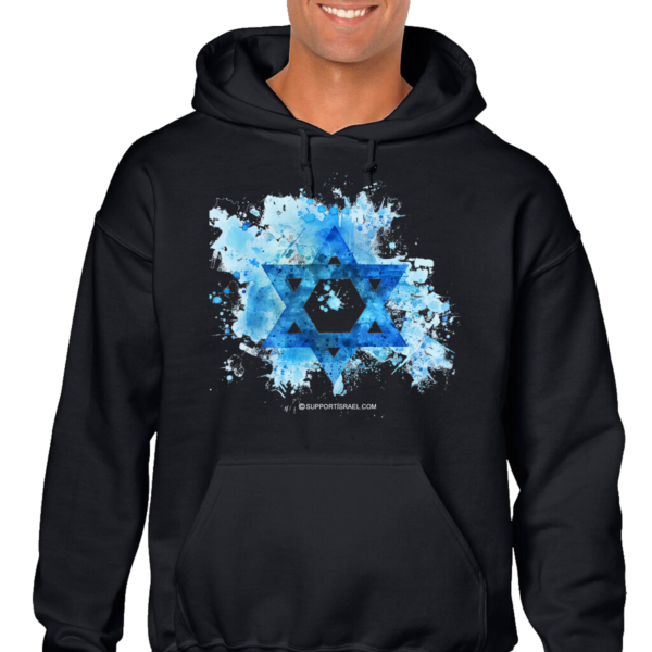 Israel Star of David Colorful Design Hoodie