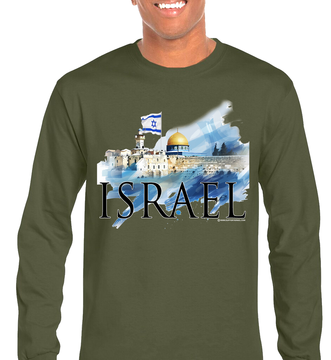 Wailing Wall Old City Long Sleeve T-Shirt - Image 2