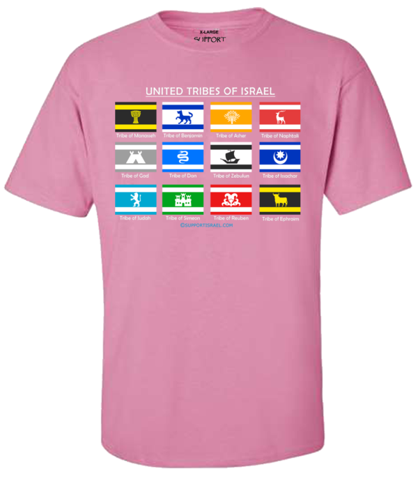 United Tribes of Israel T-Shirt Twelve 12 Sons of Jacob Israelite Nation T-Shirt - Image 5
