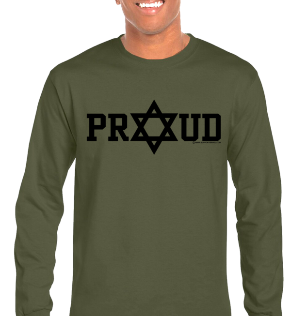 Proud Star of David Long Sleeve T-Shirt - Image 2