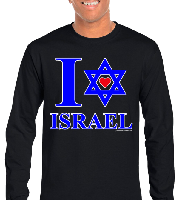 I Love Heart Israel  Long Sleeve T-Shirt - Image 4
